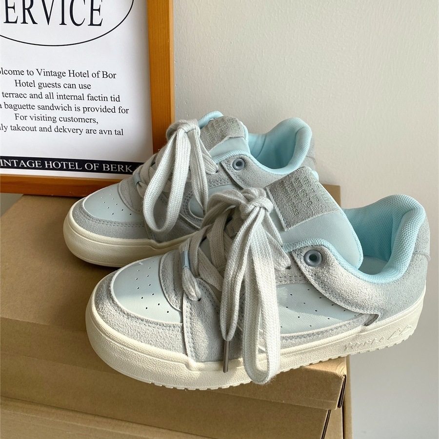 板鞋女款2026新款爆款早春小白鞋百搭厚底小众面包鞋休闲运动鞋子,女鞋,时尚休闲鞋,淘宝优惠券,粉丝福利购,淘宝优惠卷