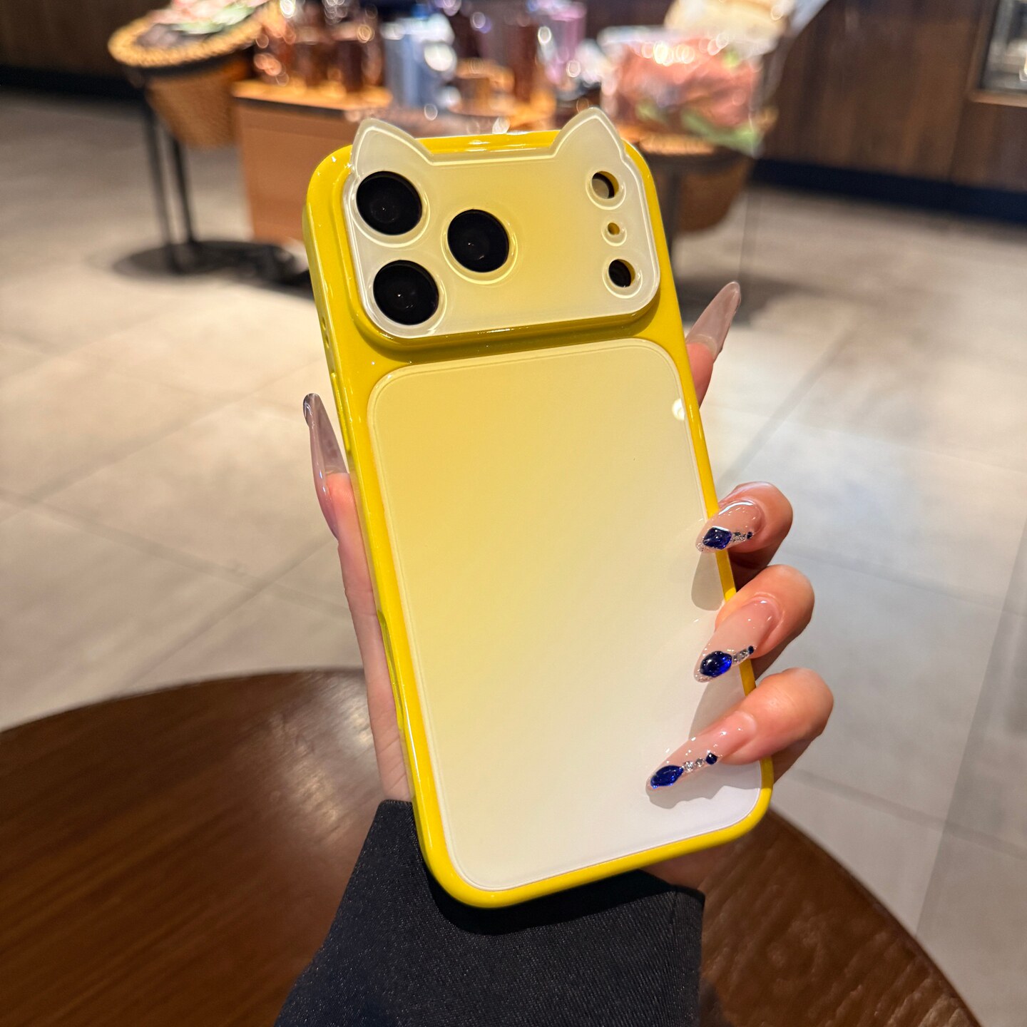 猫耳朵秒变大视窗适用iPhone17手机壳苹果18promax高级感ins新款渐变黄色16pro巨好看13可爱14网红女15保护套