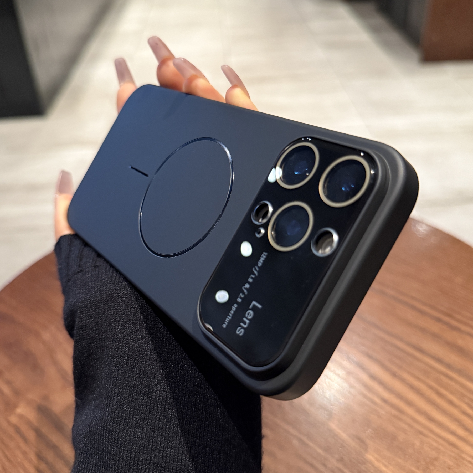 MagSafe细圈磁吸适用iphone16pro手机壳13苹果15promax大视窗镜头膜全包14新款磨砂黑色11高级感12保护套plus