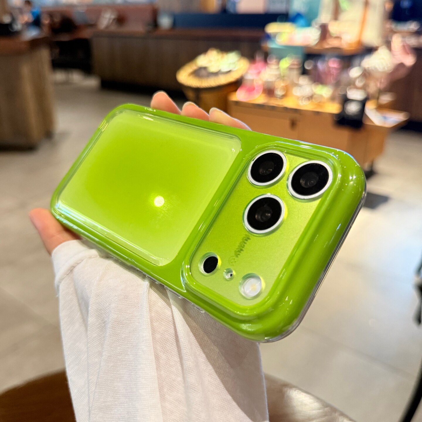 透明晕染荧光绿适用iphone17promax手机壳苹果16pro高级感新款秒变17大视窗镜头全包15PM硅胶防摔保护套情侣