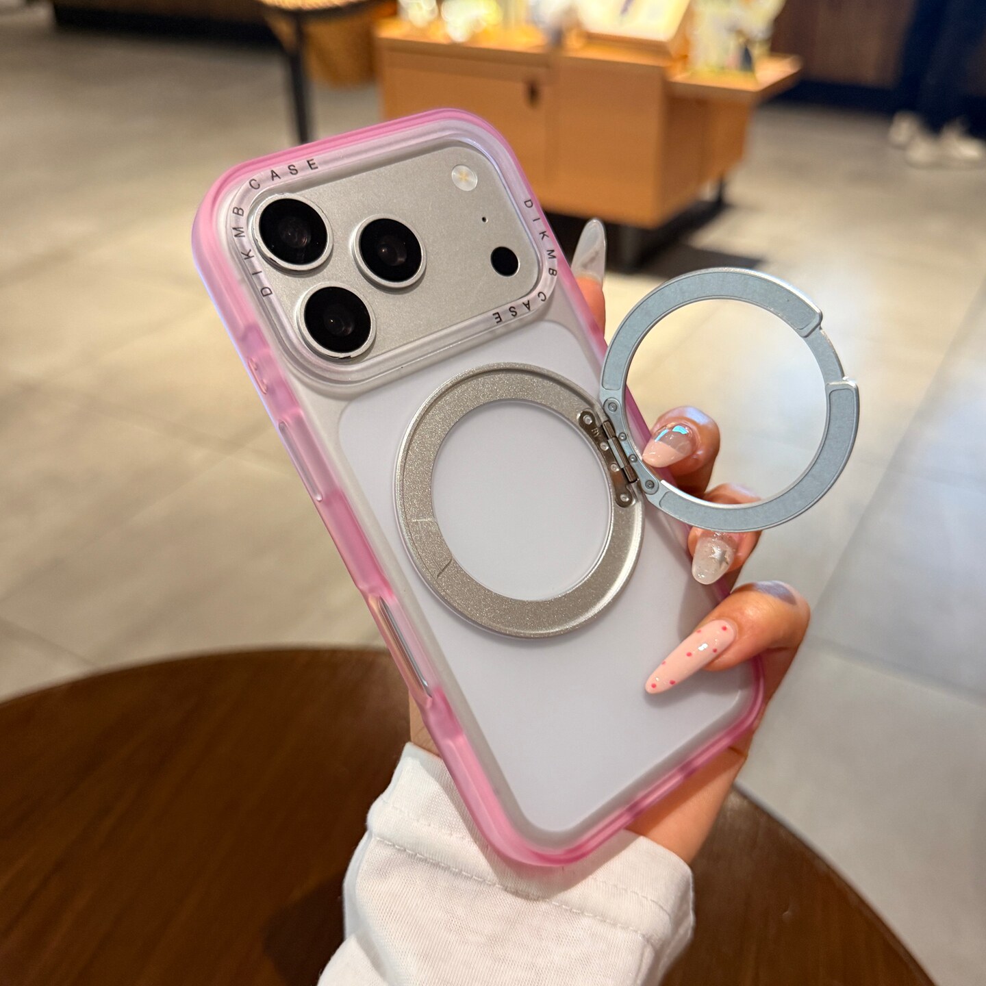 肤感磨砂透明粉色适用iphone17手机壳17promax苹果16pro磁吸支点壳新款带支架15防指纹Magsafe保护套情侣高级