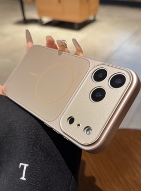 适用苹果17手机壳iPhone17promax新款磁吸Air玻璃镜头膜全包13pro高级16沙漠金磨砂15改秒变17大视窗14保护套