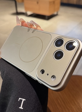 高级感钛灰色适用iPhone17手机壳17Air苹果17promax新款磁吸15pro磨砂16改秒变17大视窗镜头膜14全包13保护套