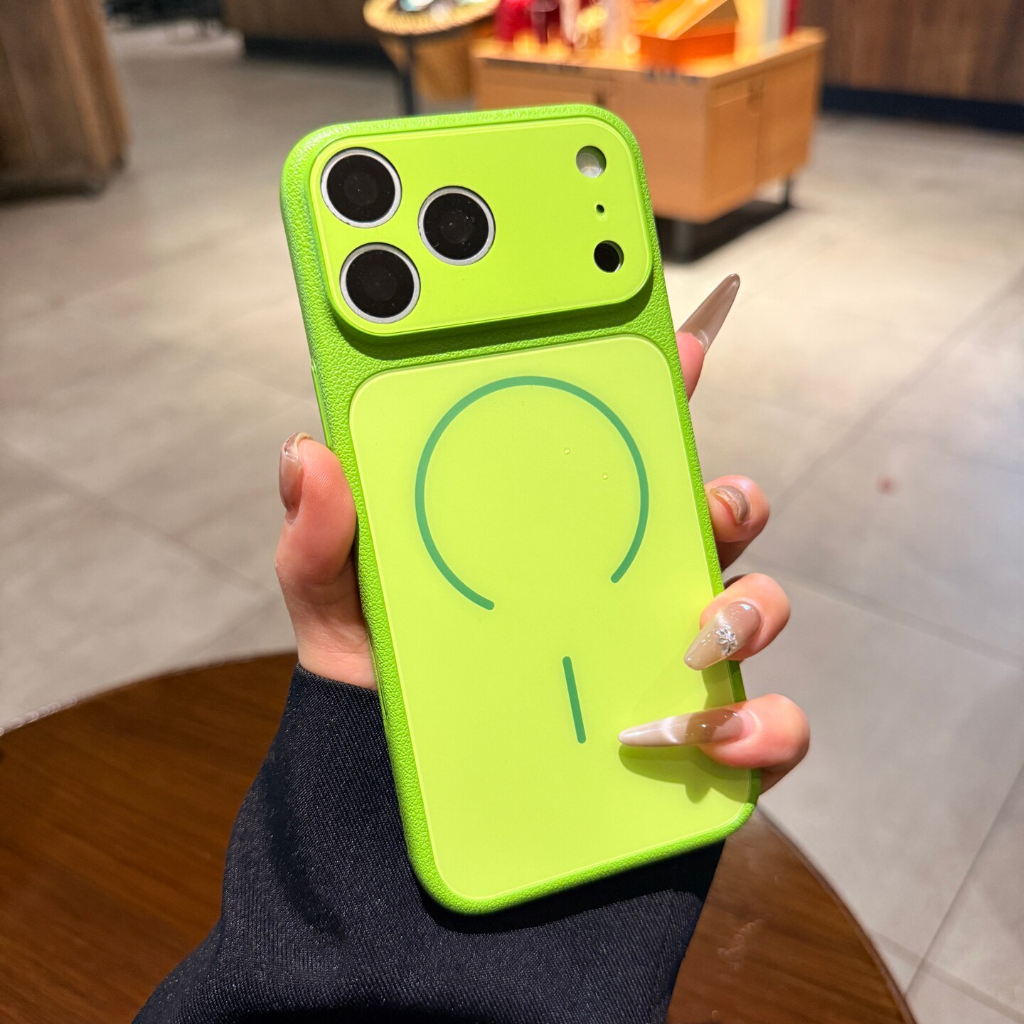 秒变大视窗全包镜头适用苹果17手机壳磁吸iphone16promax新款荧光绿色15pro高级13荔枝纹超薄硬壳14PM保护套