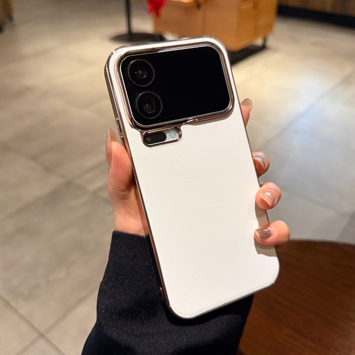 白色素皮纹适用小米17promax手机壳xiaomi17pro新款轻奢高端电镀MI17简约高级感皮质PM十七promax保护套男女