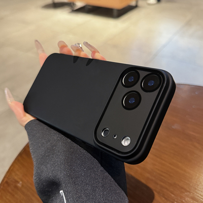 适用iphone17苹果17pro手机壳Air新款黑武士磨砂16promax镜头膜全包15超火13情侣14好看plus高级12纯色保护套