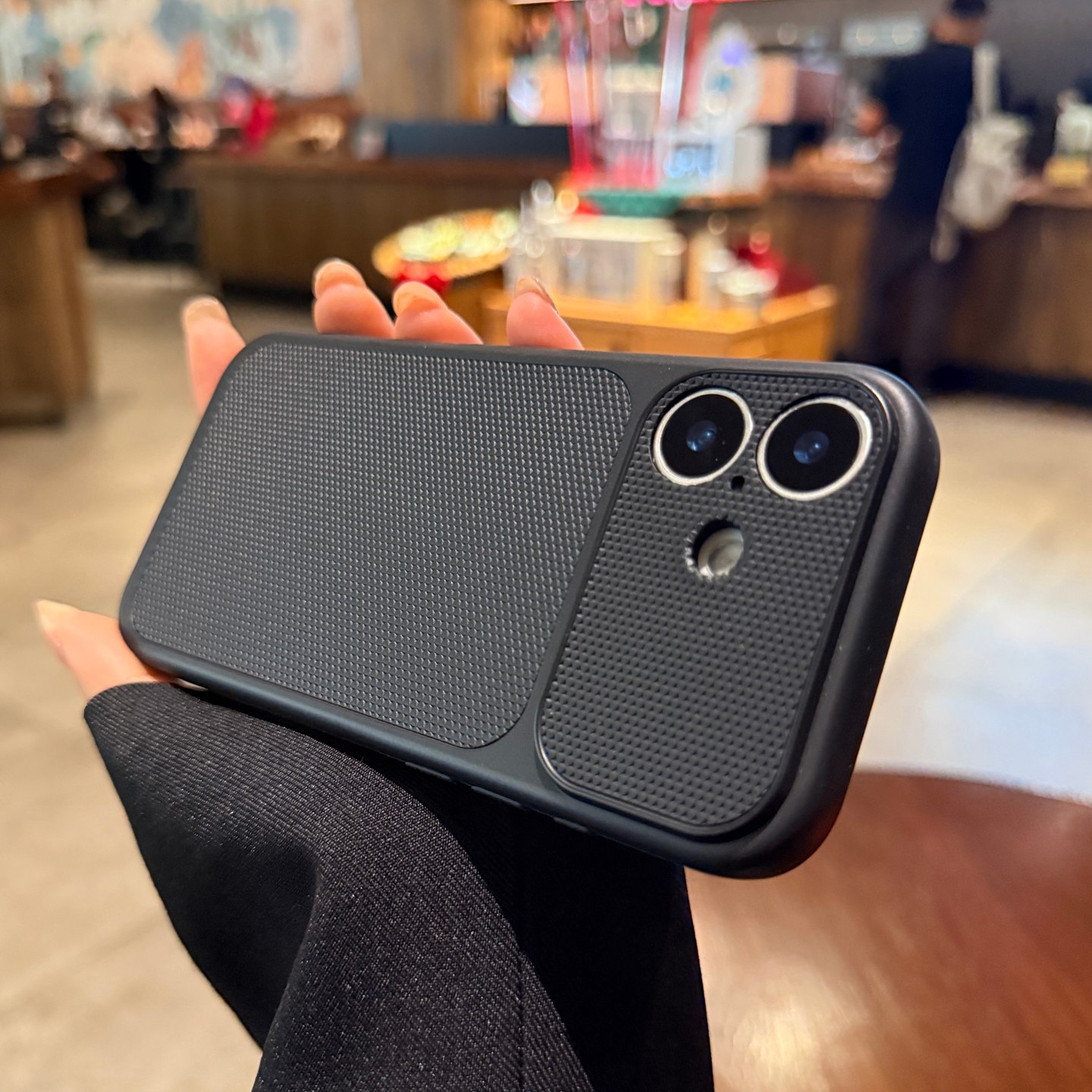 高级感钻石纹素皮质适用苹果17手机壳iphone16promax新款秒变17大视窗镜头15pro黑色13por简约女14保护套男士