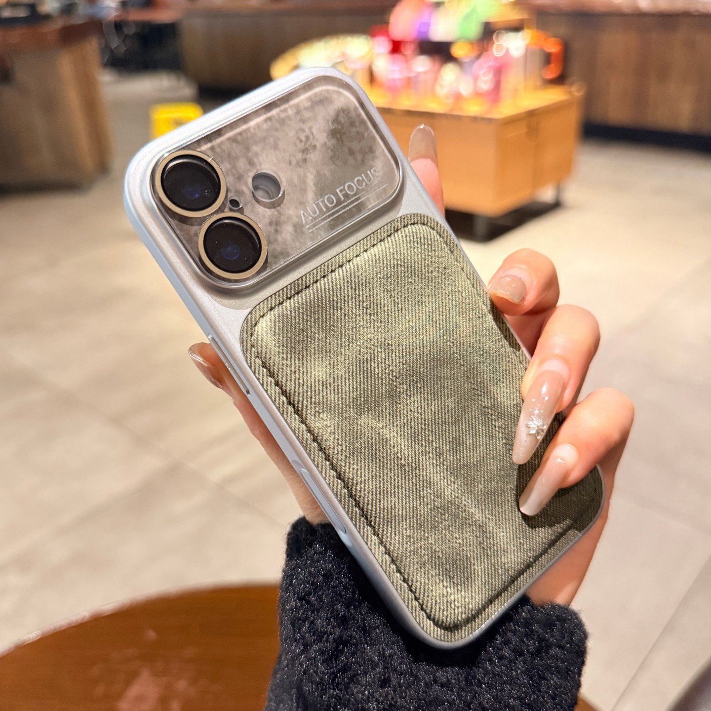 秒变大视窗镜头膜全包适用iphone17手机壳17Promax苹果16pro新款牛仔纹素皮15高级感绿色14PM情侣保护套男女