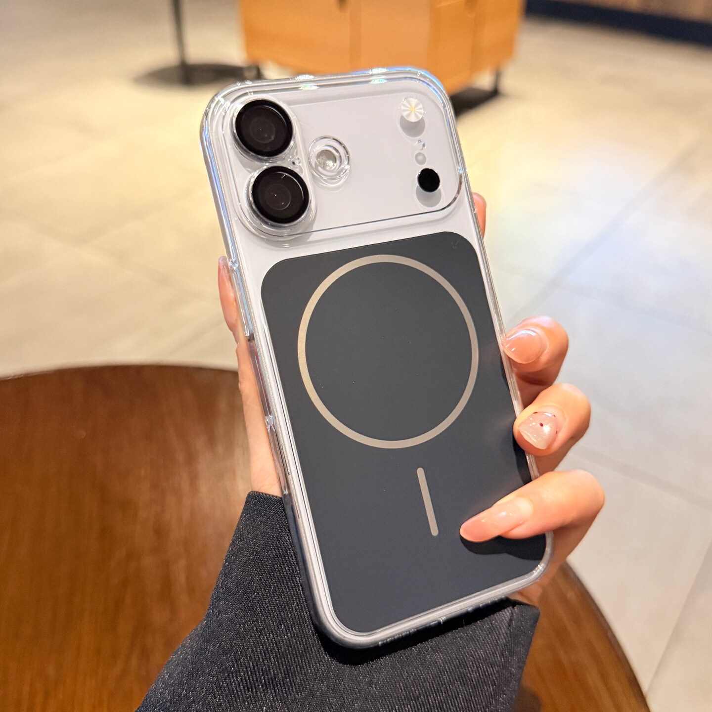 透明大视窗秒变17镜头全包适用iphone17手机壳苹果16promax细圈磁吸新款黑色15pro高级感14情侣13P超薄保护套