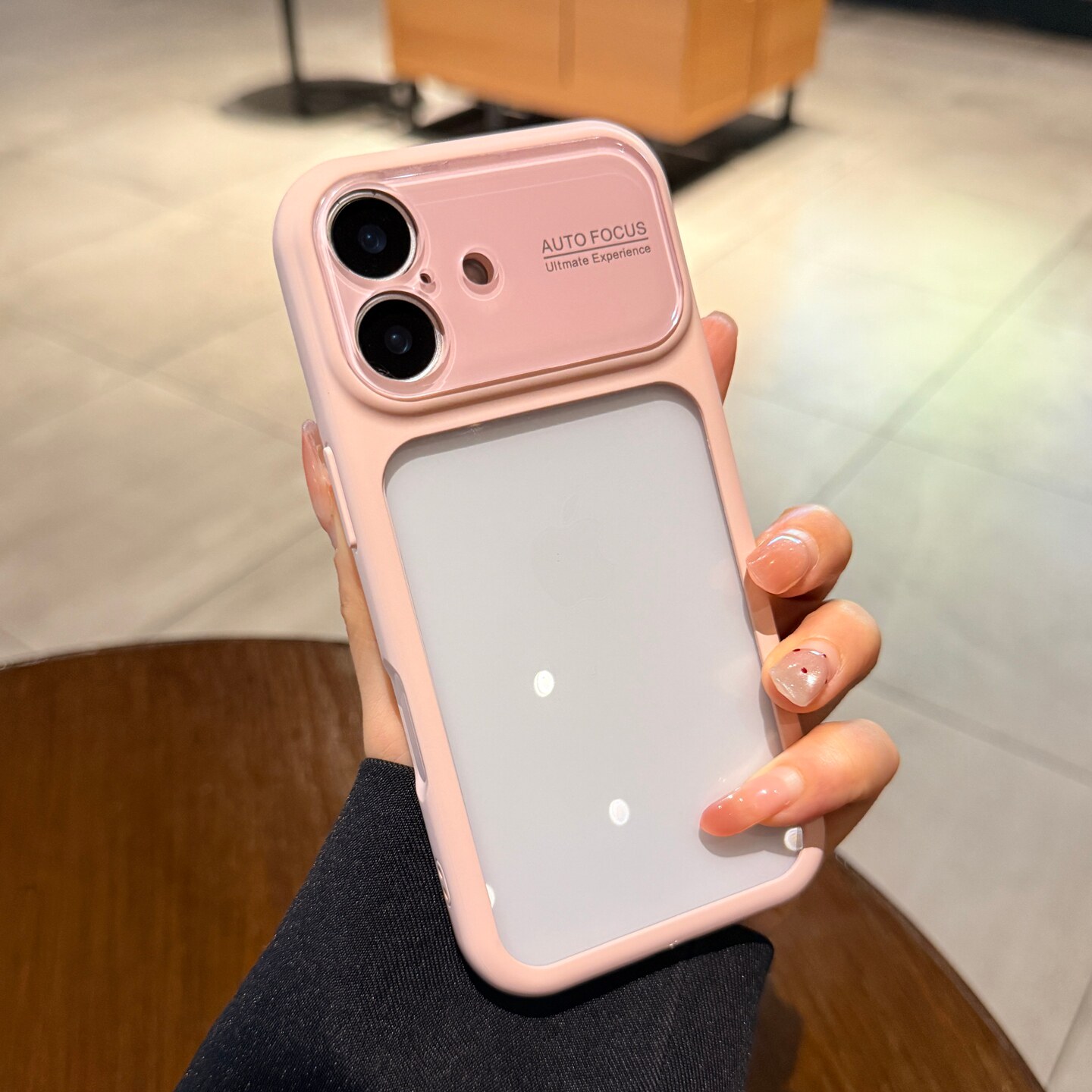 【大视窗镜头】适用苹果17promax手机壳iphone16ProMax新款粉色边框透明外壳PM全包相机按键15保护套情侣高级