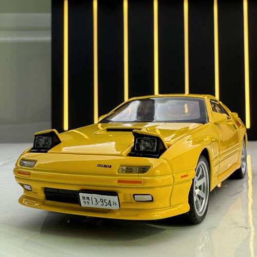 新款 众源兴合金1:32马自达RX-7跑车带声光玩具车模型摆件