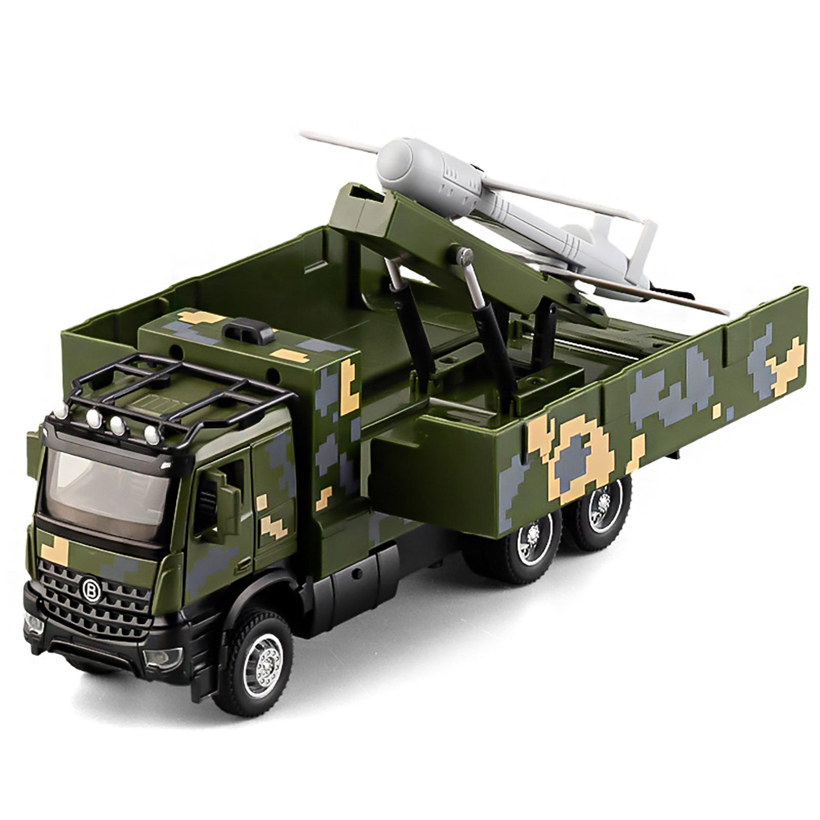 新款 1:35飞龙-10A巡飞弹合金模型声光音效国庆节礼物军事纪念品