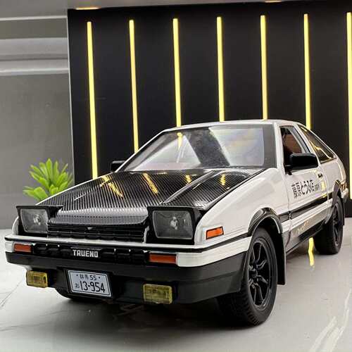 新款 建元合金车模1:24正版丰田AE86声光玩具汽车音效模型摆件