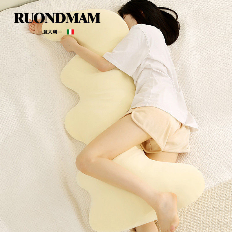 RUONDMAM夏季冰丝床上睡觉夹腿长条软抱枕沙发侧睡可拆洗舒睡枕