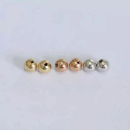 S925银镀AU75018K玫瑰金螺丝拧耳堵精致简约3mm4mm通用款黄金耳堵