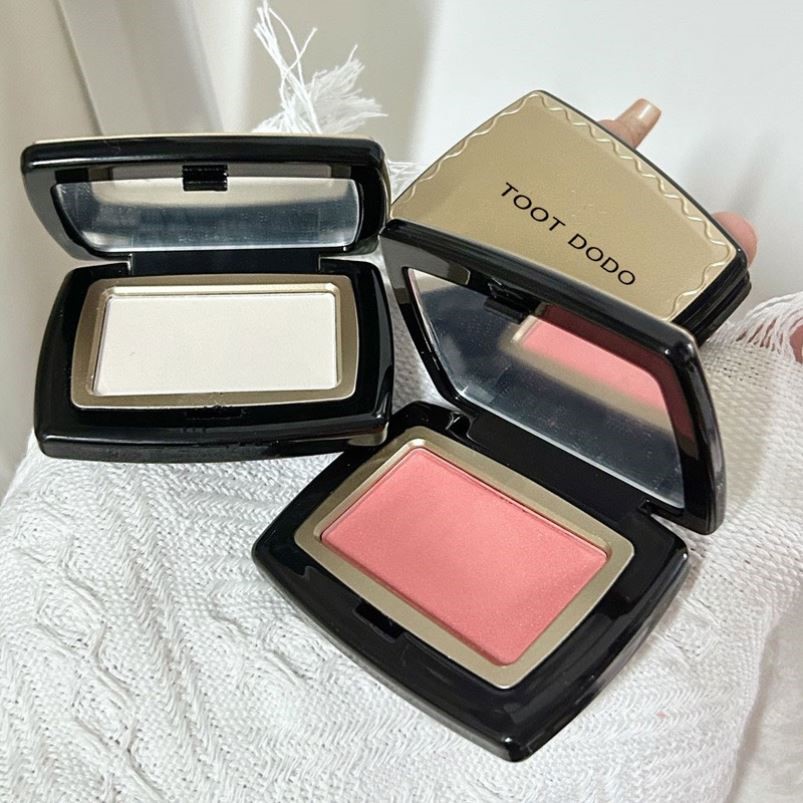 TootDodo柔纱焕颜腮红膏腮紫腮蓝哑光提亮膨胀色修容晒红一体盘女