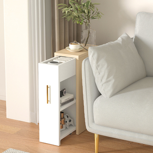极窄夹缝柜15cm沙发窄柜实木超窄小边柜多层收纳极窄床头柜带滑轮
