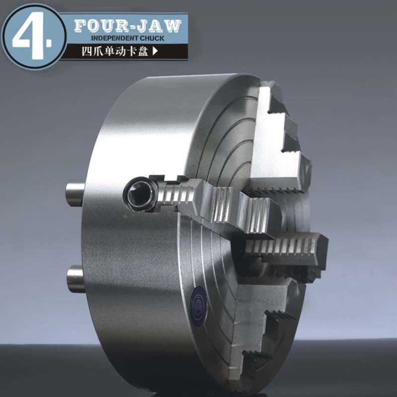 浙江园牌高精度k72-125四爪单动卡盘单独调节80 160 250-800型号