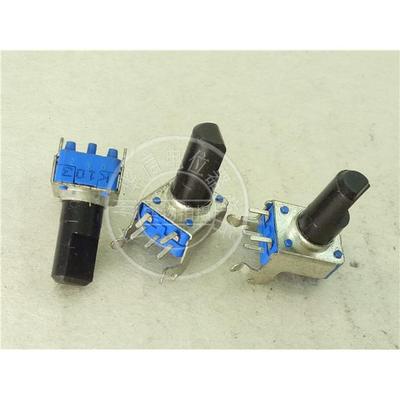 台产HT 09型卧式双联电位器 5脚 K103  10K 柄长13MMF