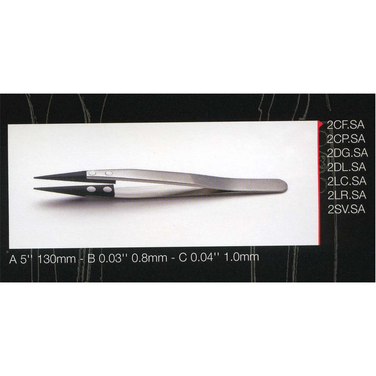 瑞士ideal-tek ESD防静电镊子2CF.SA