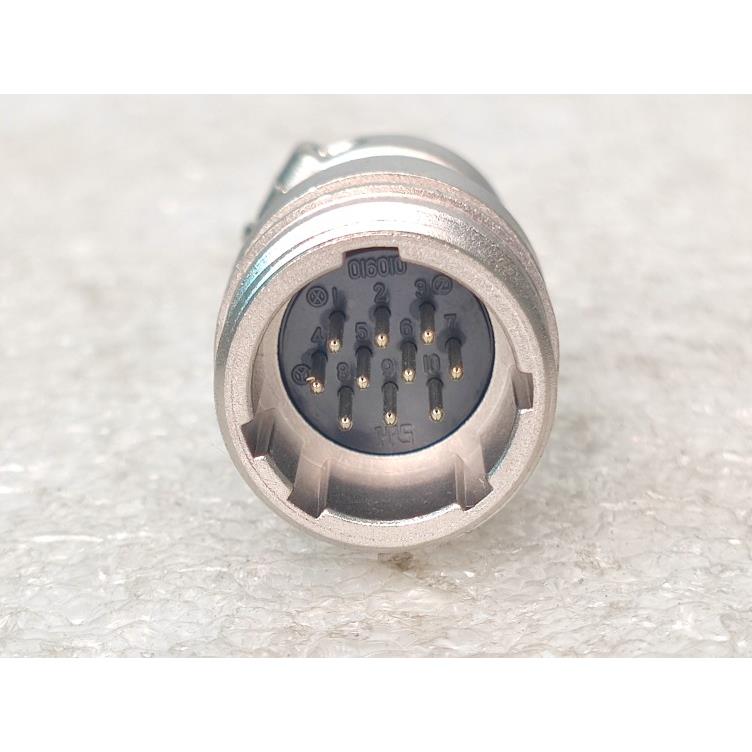 日本进口广濑HRS 016010镀银10芯延长航空插头 JR16JK-10P连接器