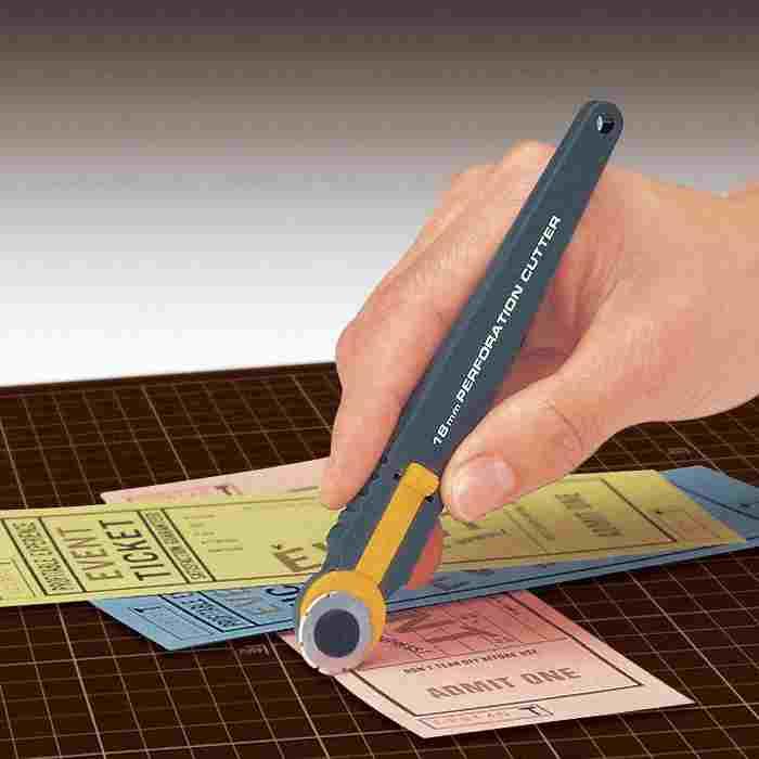 OLFA日本爱利华直径18mm虚线滚刀PRC-3切割刀手帐裁纸压痕滚轮刀