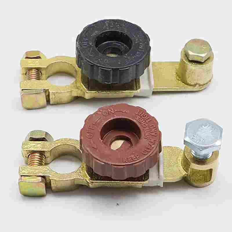 纯铜电源断电开关电瓶桩头端子卡子接头断电保护防漏电电瓶铜卡头