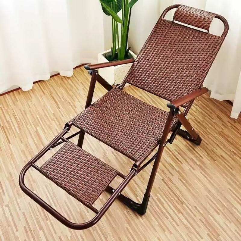 折叠躺椅办公室午休午睡床单人懒人趟睡椅多功能家用休闲阳台椅子