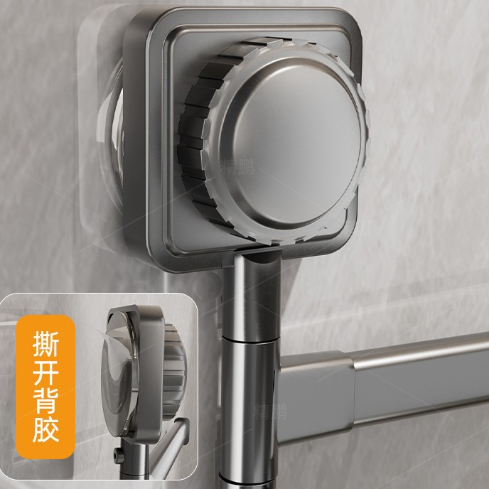 吸盘旋转毛巾架免打孔多