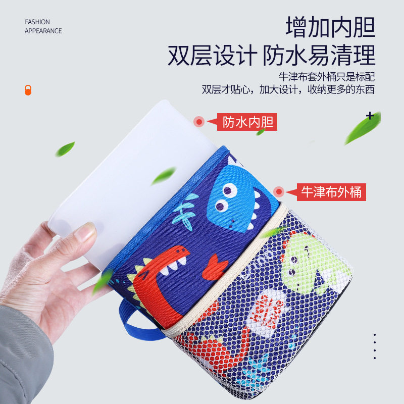 创意卡通车载垃圾桶挂式