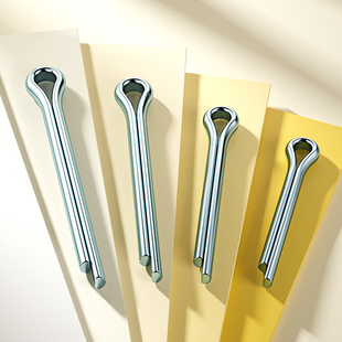 镀锌开口销GB91卡销哨子发夹销U形销钢肖插销铁销￠1M1.5M2M3 M12