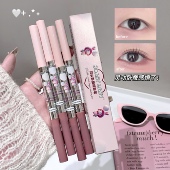 卧蚕笔双头两用防水不晕染高光提亮卧蝉推荐 亮晶晶眼线二合一防水