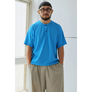 WtW 华夫格透气亨利领短袖 Waffle knit Henley shirt