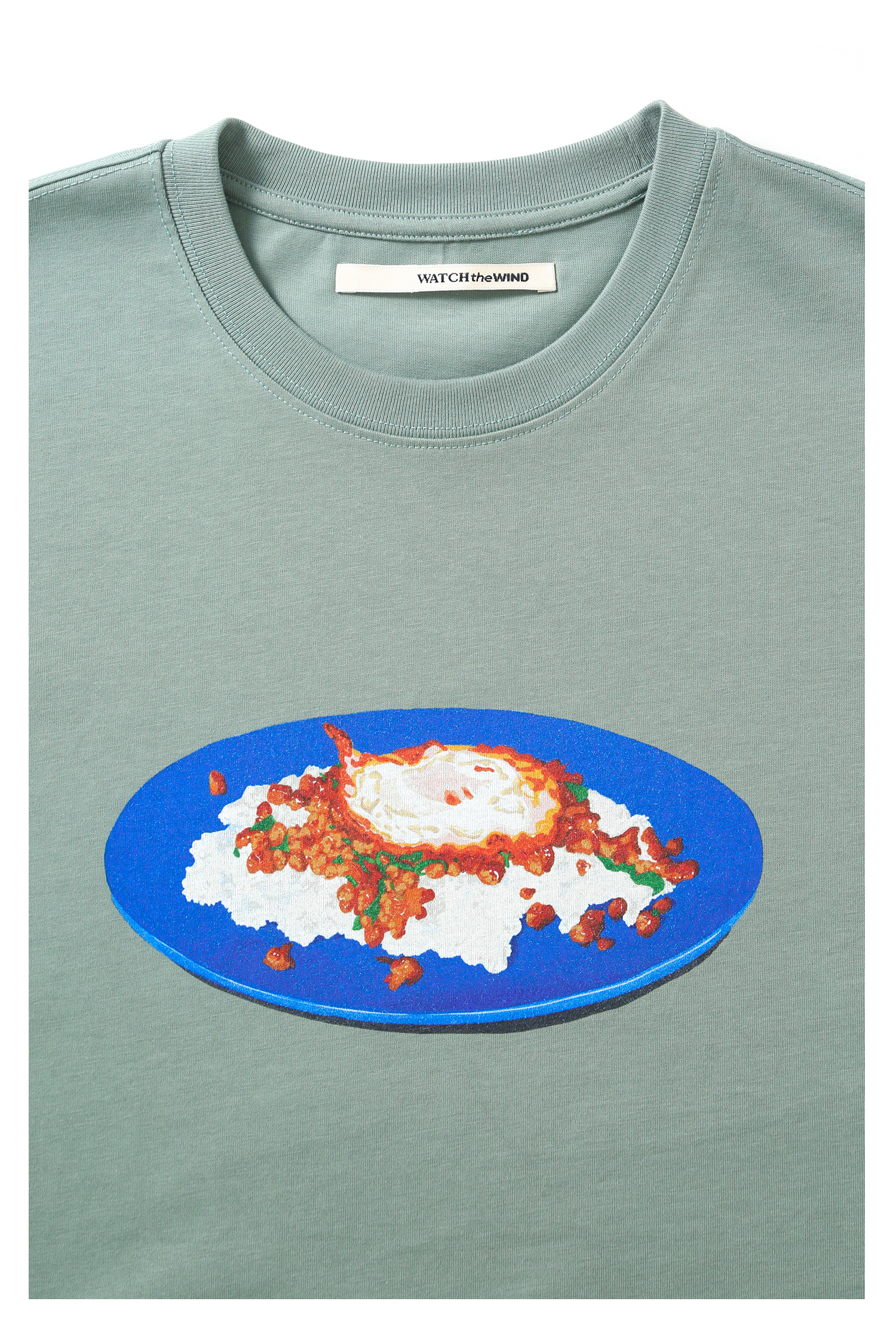 WtW 菜系列 清迈打抛饭 印花短袖 Tee