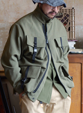 WtW 微皱垂顺机能面料 军事四袋战地夹克