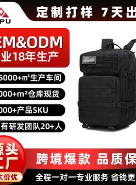 路普 3P双肩包男款露营迷彩登山休闲旅行运动大容量户外战术背包