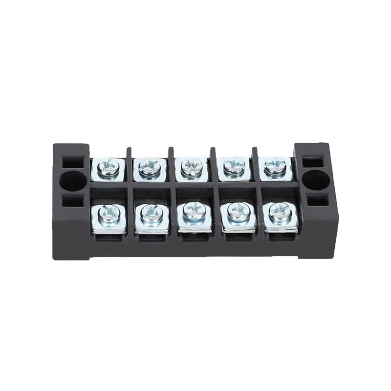 TB-2505固式接线端子排5位快速接线H端子连接器25A电源接线柱铁