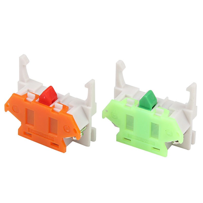 按钮开关 LAY37 Y090下座 常开常闭M 触头 触点 红绿配件