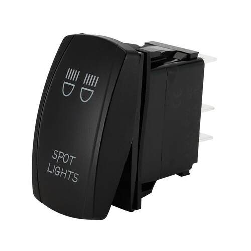 摇杆开关5针SPST20A/12V10A/24V尾灯开/关蓝色LED防水船用拨动