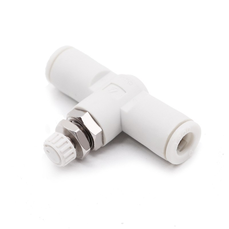 SMC型AS管道节流阀直通AS10w01F-04/06气管快速接头调速阀调压阀0