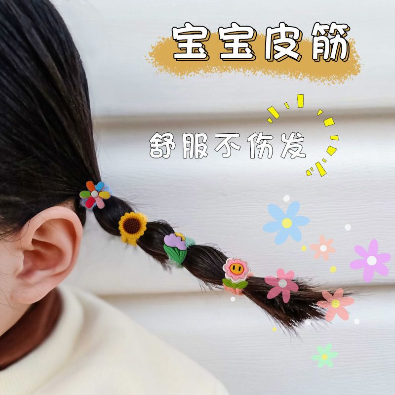 女童公主小号弹性毛绒发圈宝宝不伤发丝儿童扎发装饰头绳