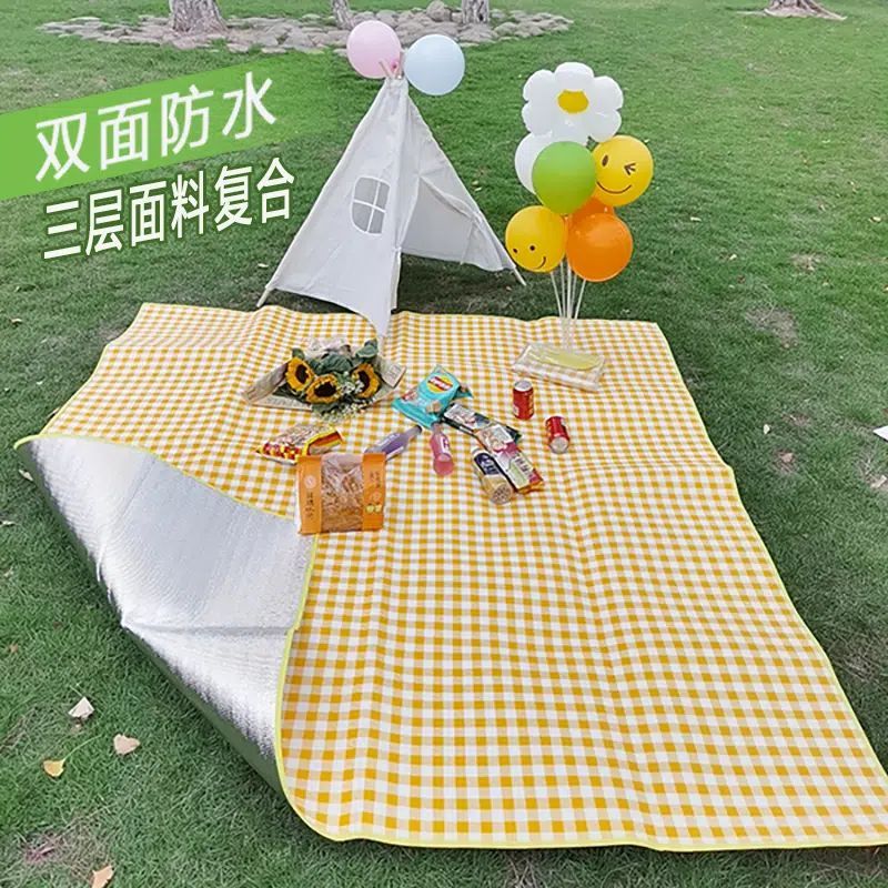 草坪铺地宿舍防潮加厚彩膜地垫户外野炊野餐露营铺垫多款常年万次