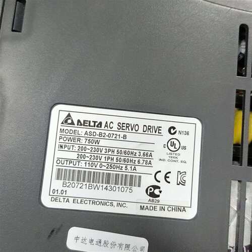 可维修伺服驱动器 ASD-B2-0721-B，750W功率，三