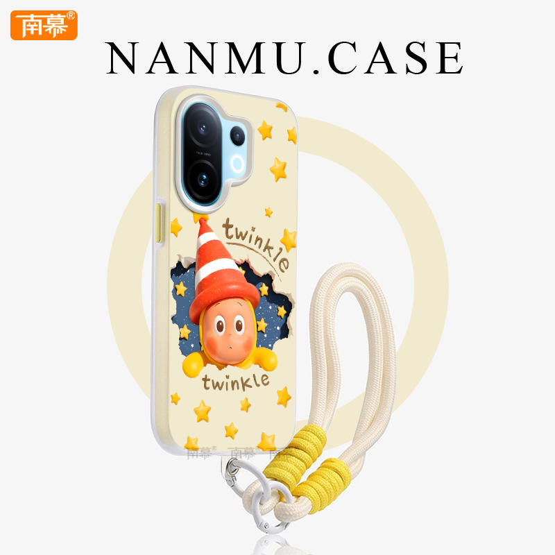 睡觉星星人适用vivos30promini手机壳s20pro高级磨砂s19/s18二合一