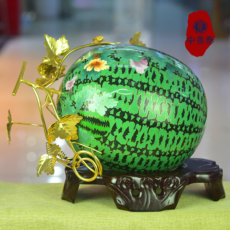 北京珐琅景泰蓝大西瓜《瓜瓞延绵