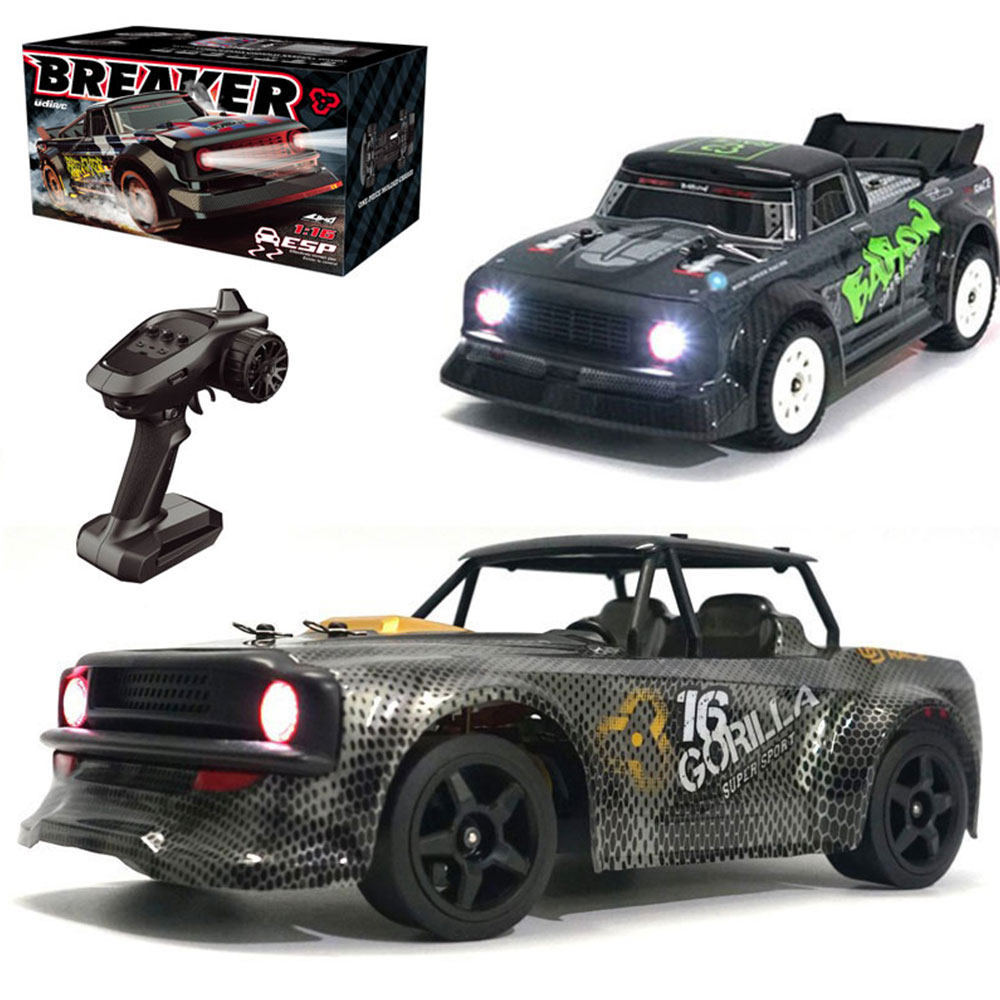 1|16 2.4G 4WD RC 드리프트 카 30KM|H 고속 LED 조명 프로포