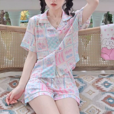milly女冰丝昭和兔兔可爱格子