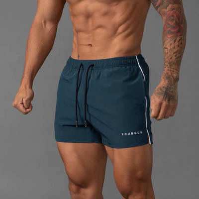 YOUNGLA美式潮牌新男士短裤夏季慢跑运动户外跑步训练休闲沙滩裤
