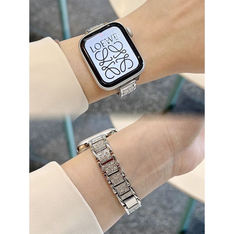 适用vivowatchgt手表带女款夏季高级满钻满天星vivowatch3腕带