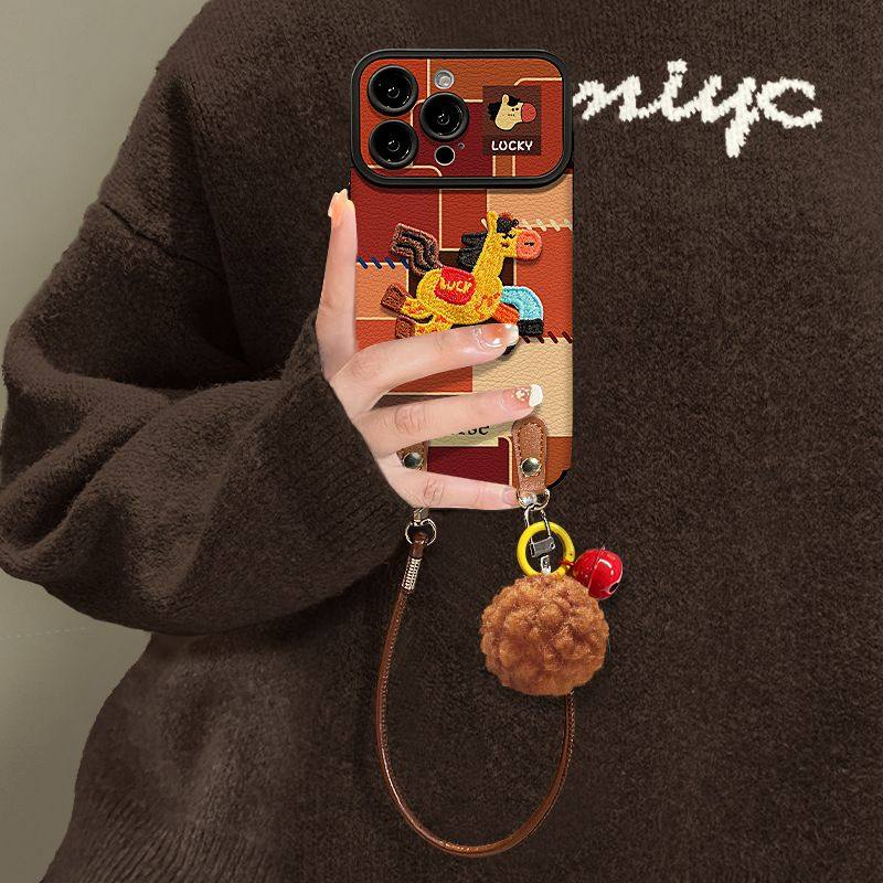 拼接色块小马挂绳适用苹果17秋冬手机壳iphone15pm硅胶羊皮16新款,个性定制/设计服务/DIY,手机壳/保护套定制,淘宝优惠券,粉丝福利购,淘宝优惠卷